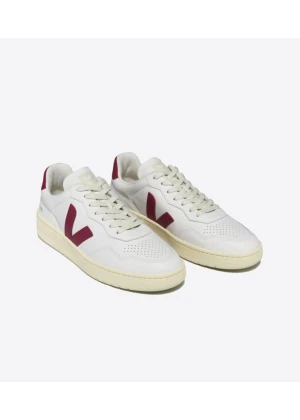 Veja V-90 Leather White Marsala