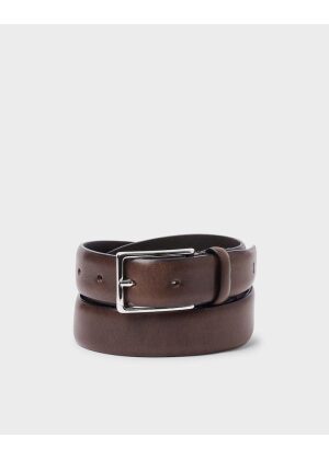 Saddler Flen Leather Belt Dark Brown