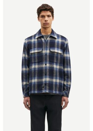 Samsøe Samsøe Sacastor X H Overshirt 14089 True Navy Check