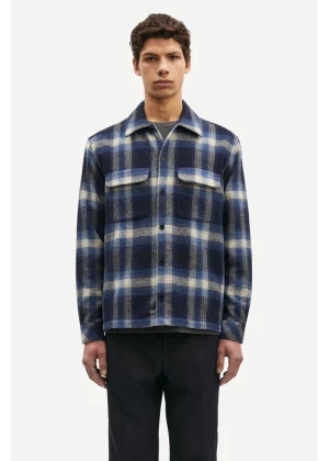 Samsøe Samsøe Sacastor X H Overshirt 14089 True Navy Check