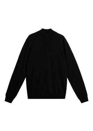 J.Lindeberg Kiyan Quarter Zip Sweater Black
