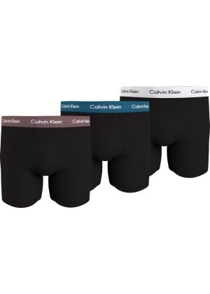 Calvin Klein Boxer Brief 3-Pack Black w/Capri/Ocean/White WB