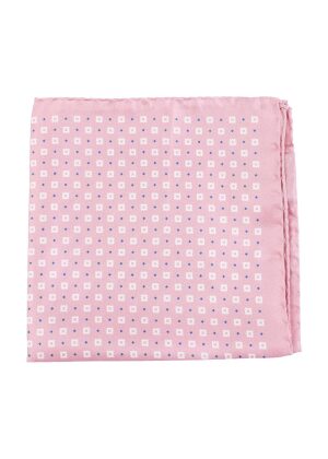 Amanda Christensen Pattern Pocket Square Pink