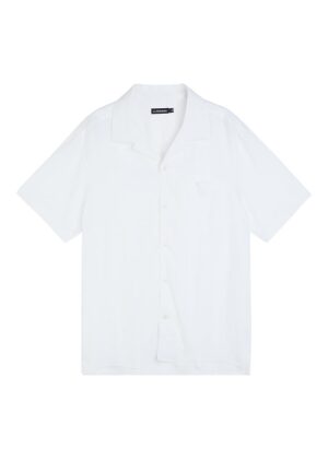 J.Lindeberg Linen Melange SS Reg Shirt White