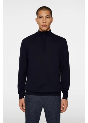 J.Lindeberg Kiyan Quarter Zip Sweater Navy