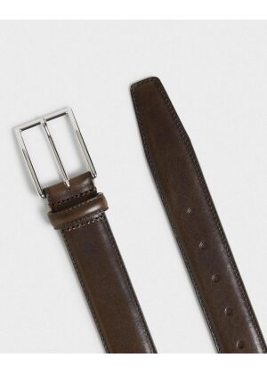 Saddler Arthur Leather Belt Dark Brown