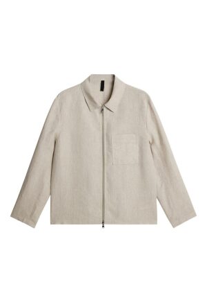 J.Lindeberg Julius Linen Overshirt Safari Beige