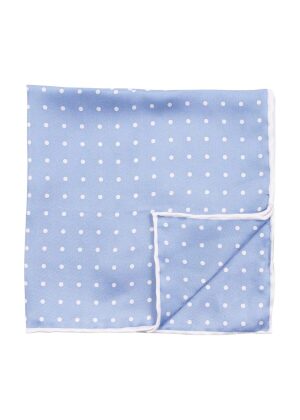 Amanda Christensen Dots Pocket Square Sky Blue