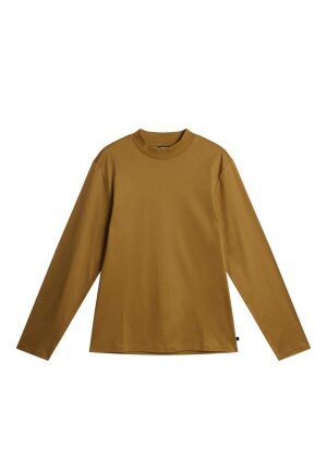 J.Lindeberg Ace Mock Neck LS T-Shirt Butternut