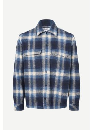 Samsøe Samsøe Sacastor X H Overshirt 14089 True Navy Check