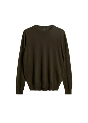 J.Lindeberg Keane Merino Crew Neck Sweater Forest Green