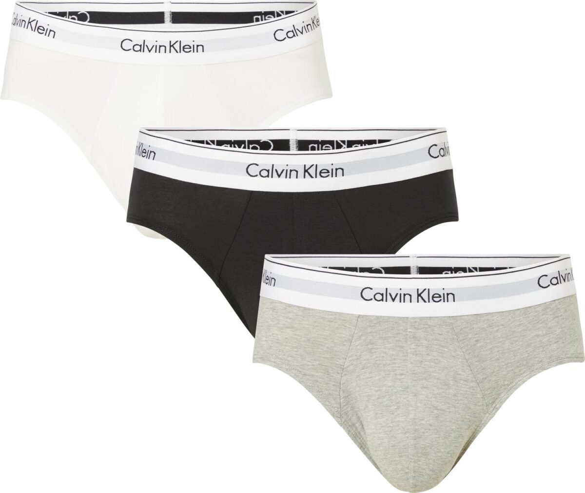 Calvin Klein Hip Brief 3-Pack Black/White/Grey Heather