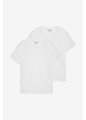 Bread & Boxers Slim Crew Neck 2-Pack White