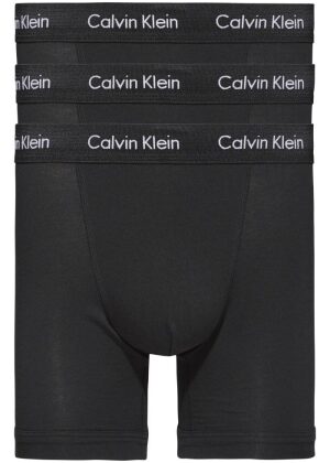 Calvin Klein Boxer Brief 3-Pack Cotton Stretch Black/Black