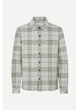 Samsøe Samsøe Taka JS Shirt 14682 Dusty Olive Check