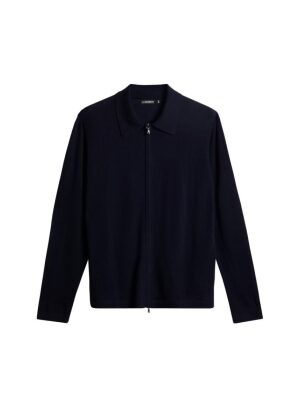 J.Lindeberg Kaleb Merino Zip Cardigan Navy