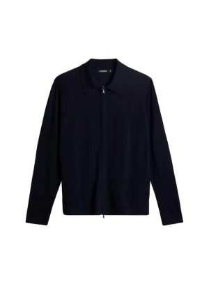 J.Lindeberg Kaleb Merino Zip Cardigan Navy