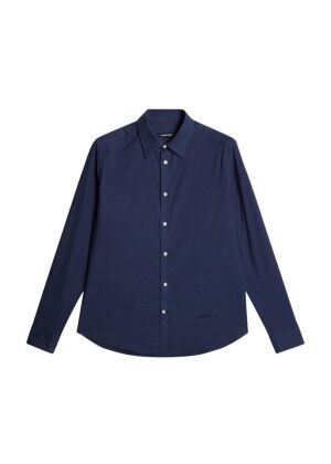 J.Lindeberg Light Flannel Slim Shirt Navy