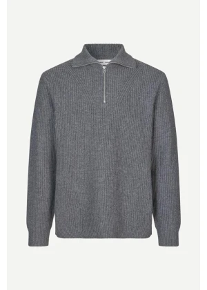 Samsøe Samsøe Jacks Half Zip Charcoal