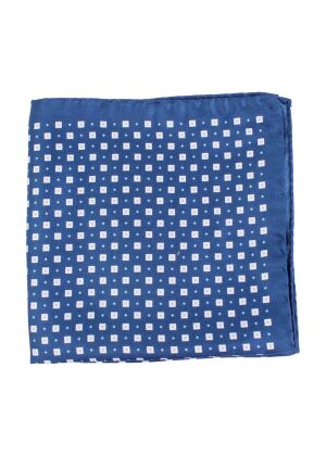 Amanda Christensen Pattern Pocket Square Navy