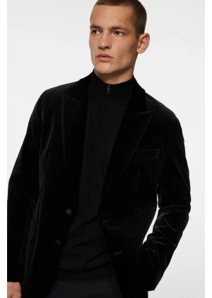 J.Lindeberg Lenny S Velvet Blazer Black