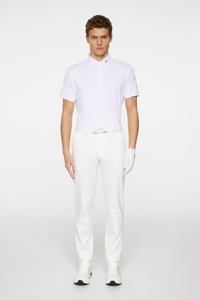 J.Lindeberg Golf KV Polo White - Bilde 4