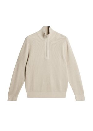 J.Lindeberg Alex Half Zip Knitted Sweater Moonbeam