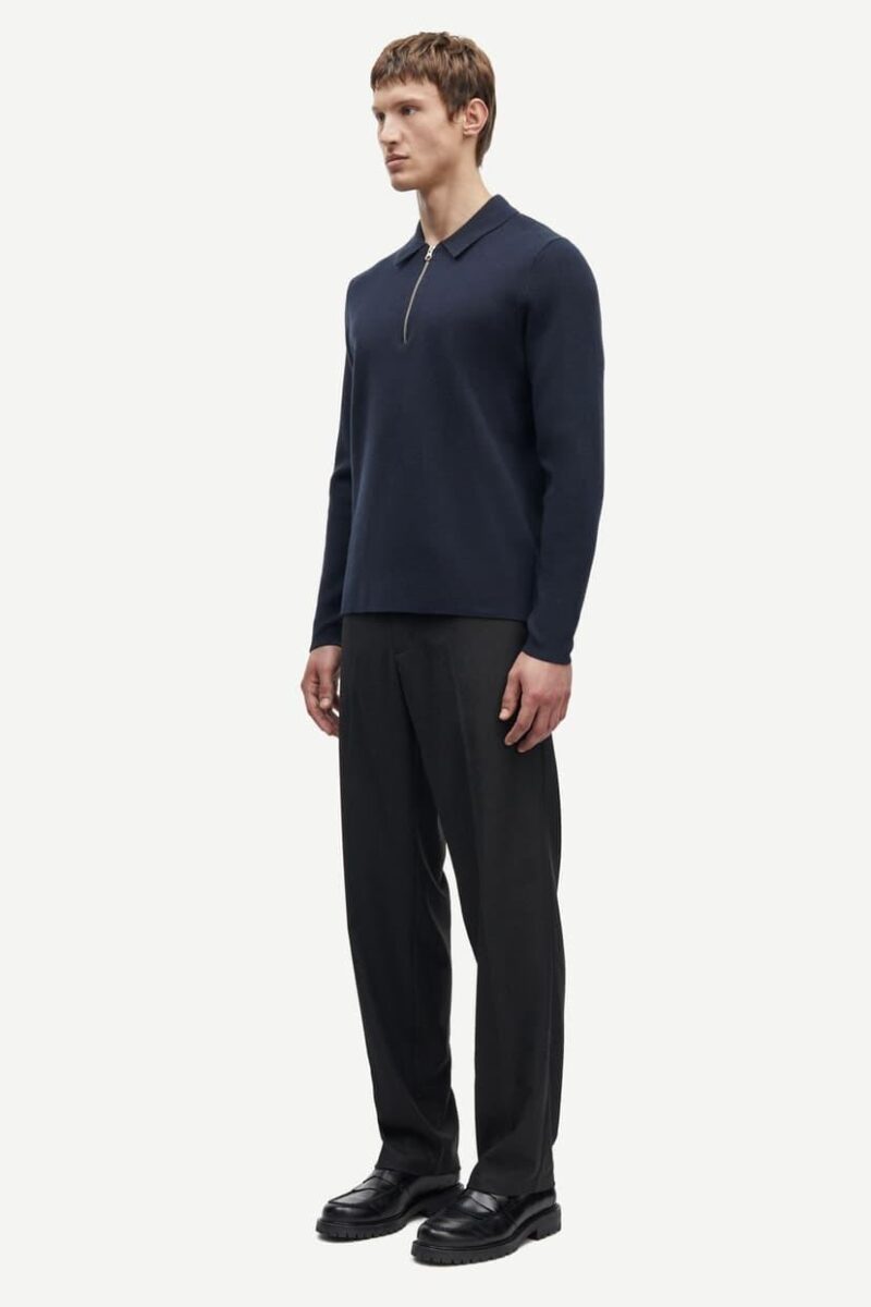 Samsøe Samsøe Guna Half Zip 10490 Sky Captain - Bilde 4