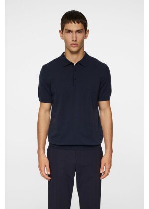 J.Lindeberg Ridge Knitted Polo Navy