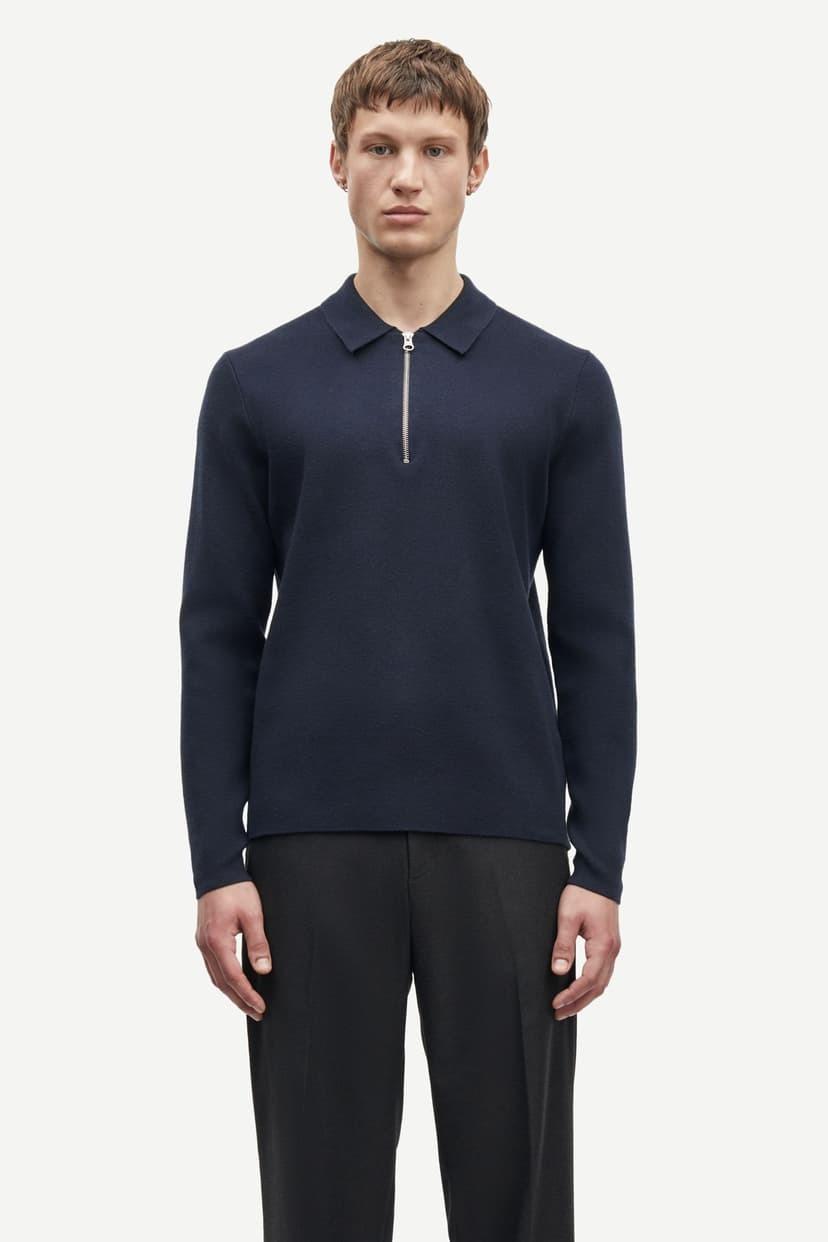 Samsøe Samsøe Guna Half Zip 10490 Sky Captain - Bilde 2