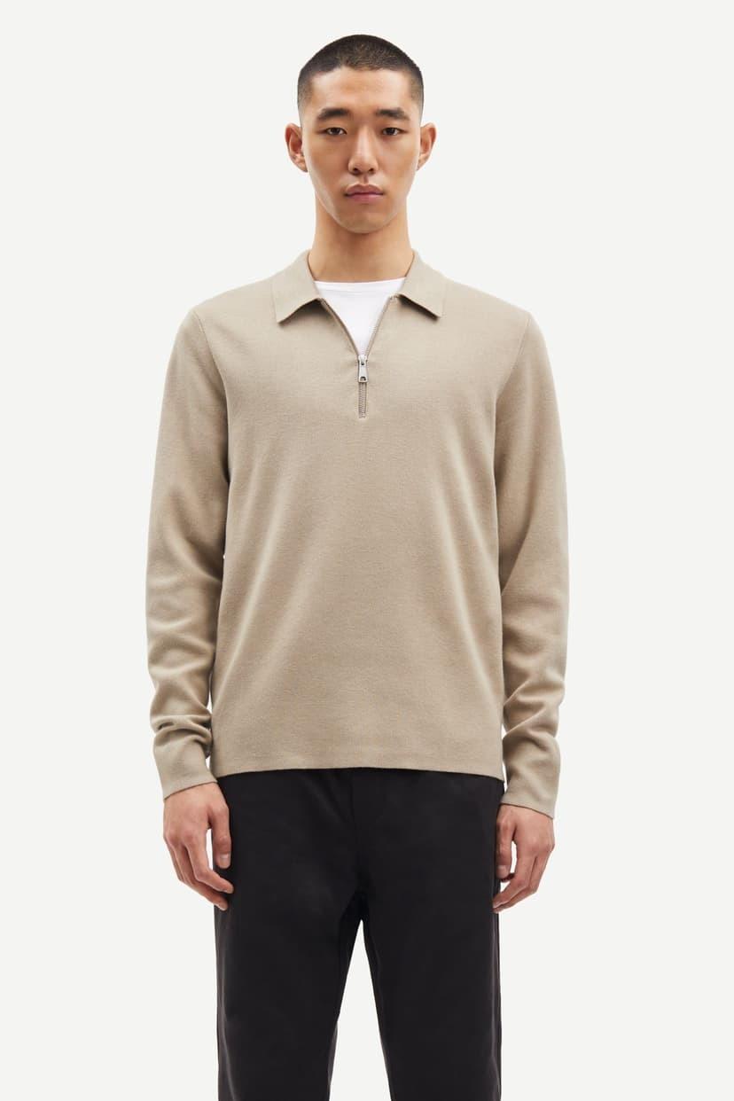 Samsøe Samsøe Guna Half Zip 10490 Pure Cashmere - Bilde 2