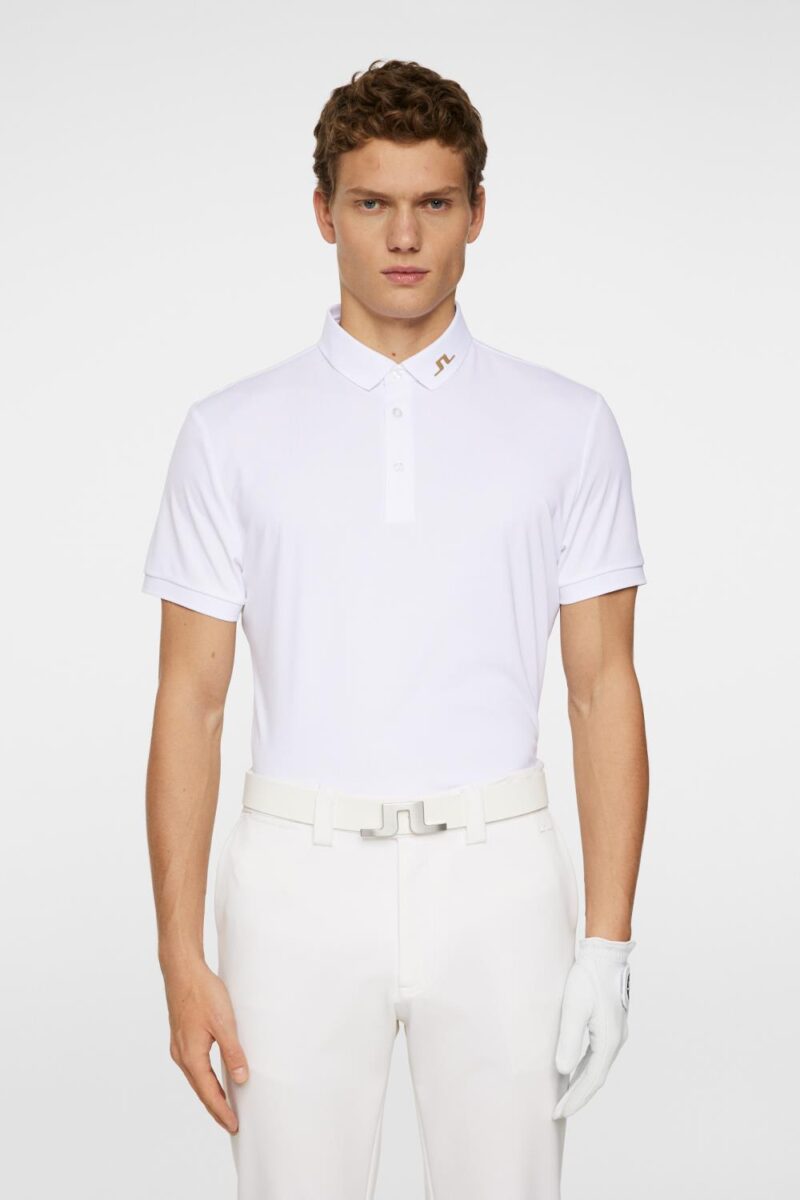 J.Lindeberg Golf KV Polo White - Bilde 2