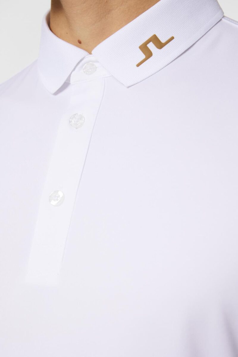 J.Lindeberg Golf KV Polo White - Bilde 6