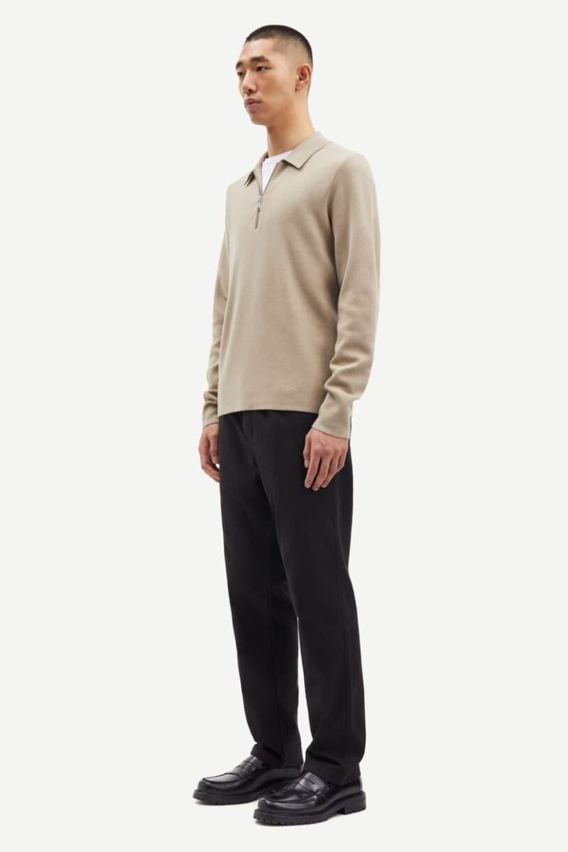 Samsøe Samsøe Guna Half Zip 10490 Pure Cashmere - Bilde 4