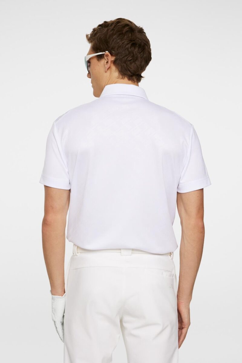 J.Lindeberg Golf Peat Polo White - Bilde 3