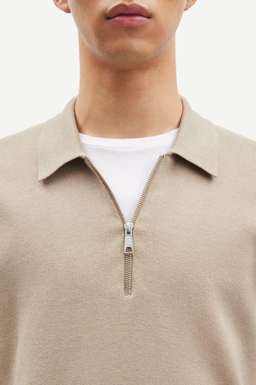 Samsøe Samsøe Guna Half Zip 10490 Pure Cashmere - Bilde 3