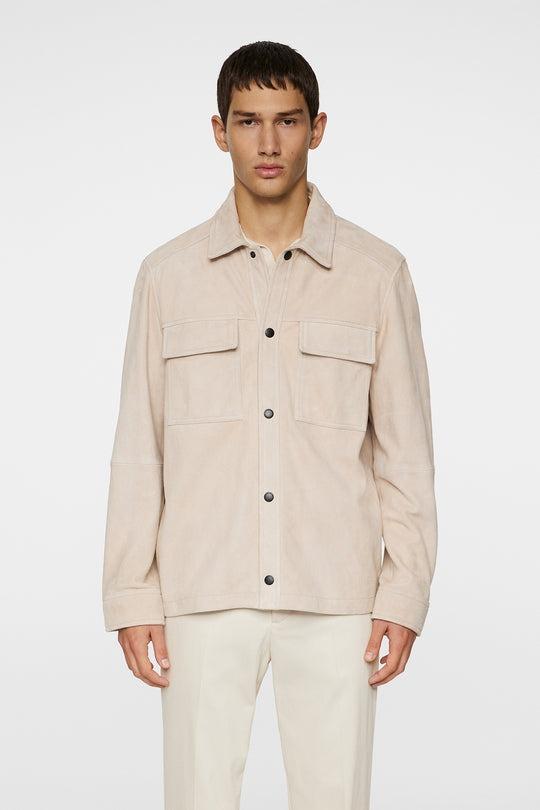 J.Lindeberg Wilden Suede Overshirt Moonbeam - Bilde 6