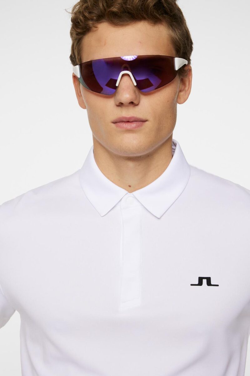 J.Lindeberg Golf Peat Polo White - Bilde 5