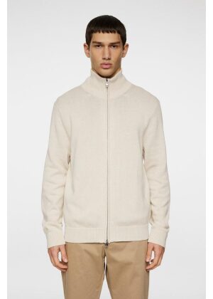 J.Lindeberg Alexis Full Zip Cardigan Moonbeam