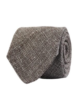 Amanda Christensen Solid Linen Tie Brown