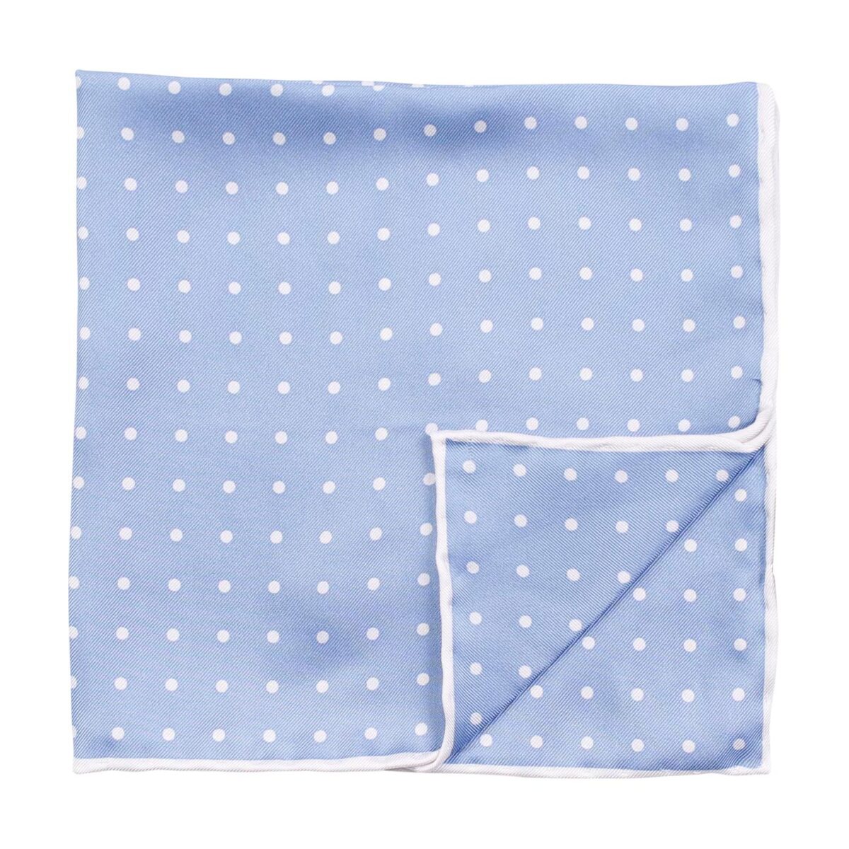 Amanda Christensen Dots Pocket Square Sky Blue