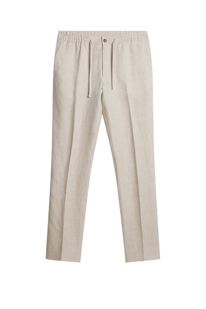 J.Lindeberg Soren Drape Linen Pants Moonbeam