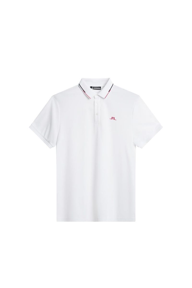 J.Lindeberg Golf Ben Polo White
