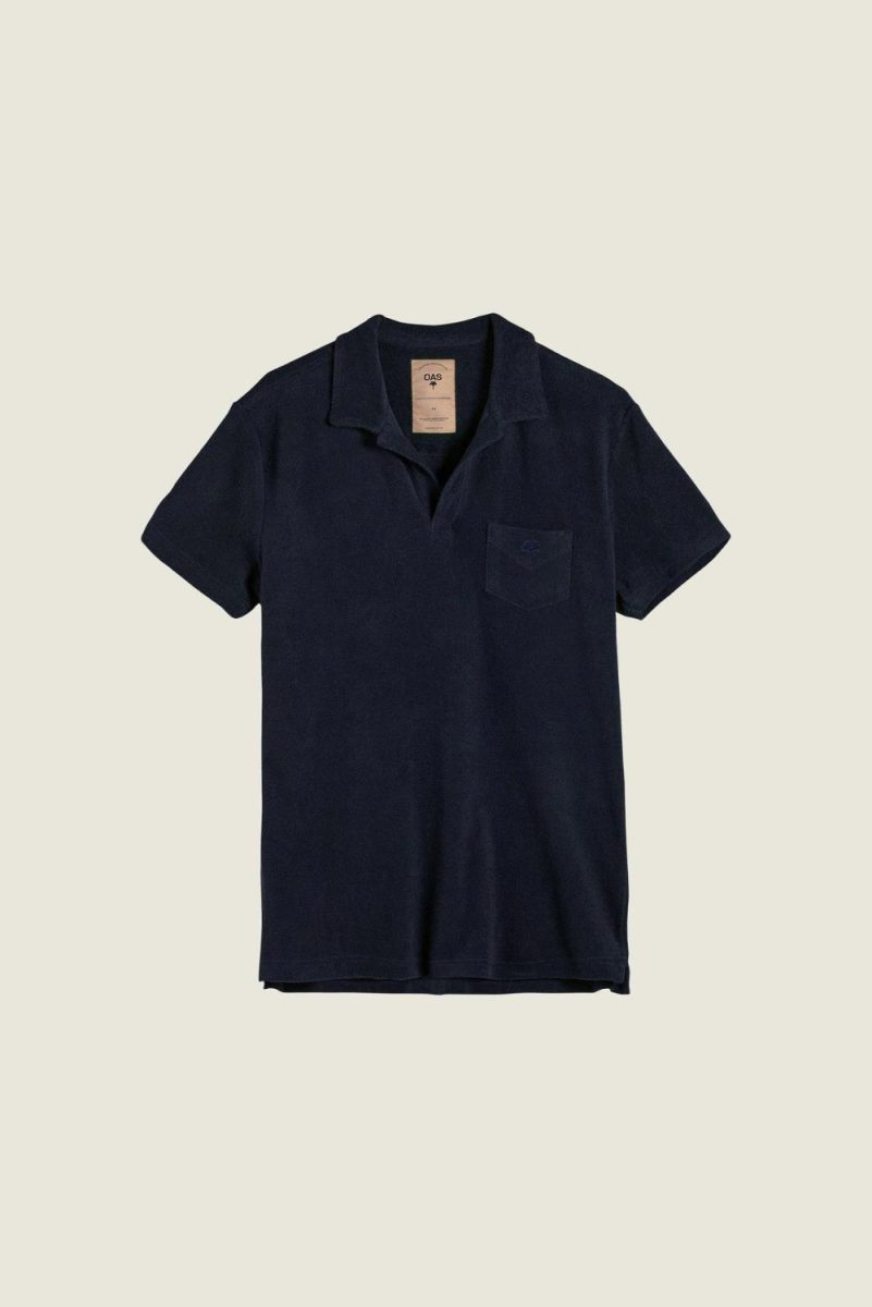 OAS Terry Polo Shirt Navy