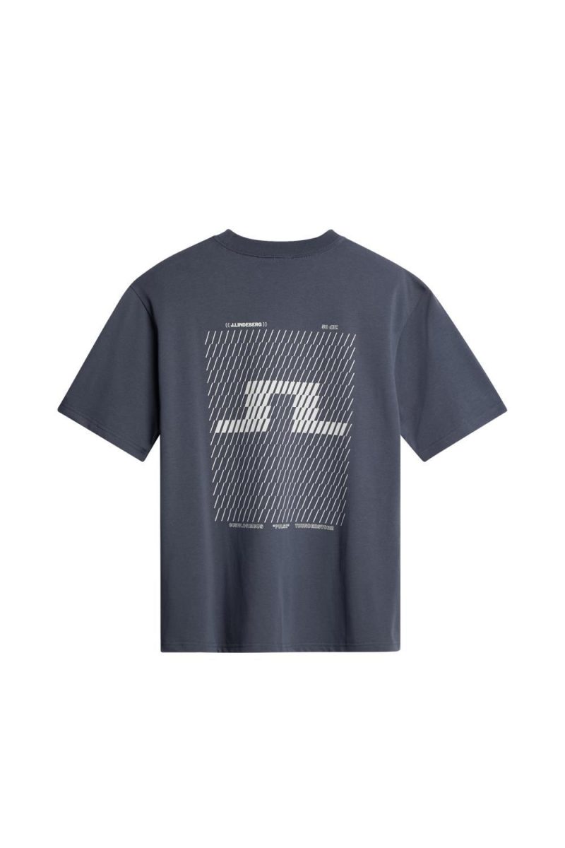 J.Lindeberg Hale Seasonal Print T-Shirt Ombre Blue