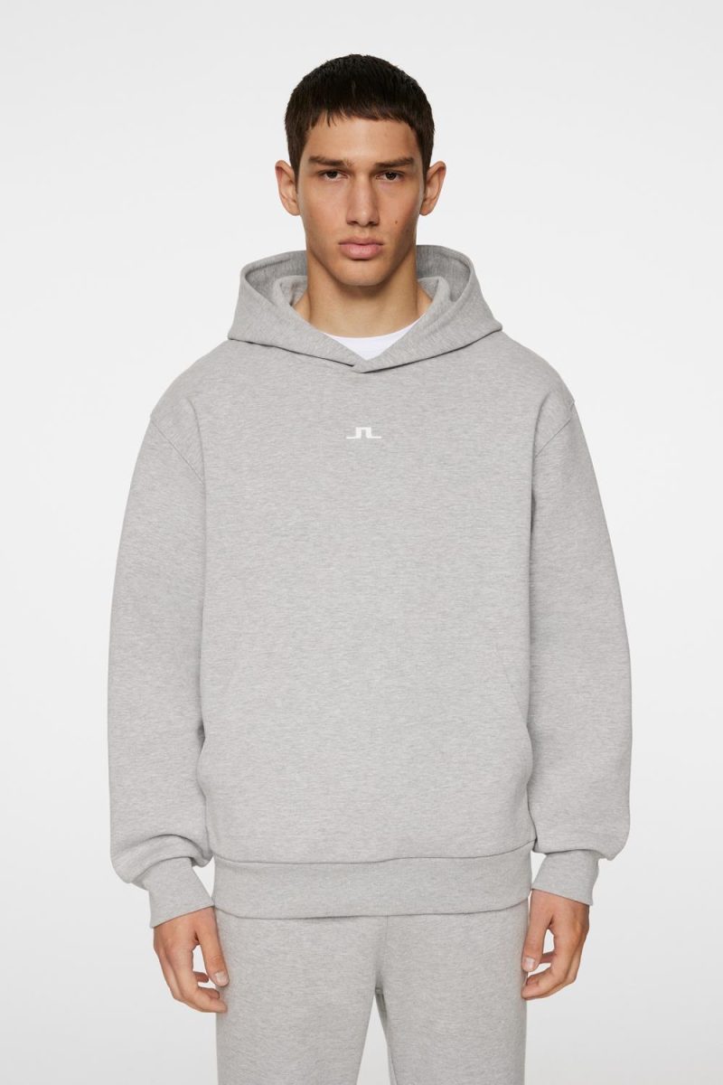 J.Lindeberg Sport Steffen Hood Light Grey Melange