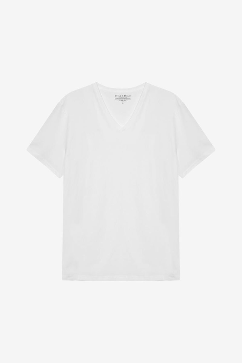 Bread & Boxers Slim V-Neck 2-Pack White