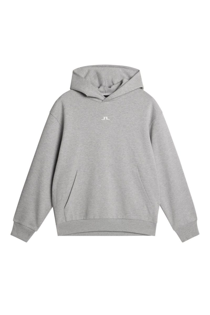 J.Lindeberg Sport Steffen Hood Light Grey Melange