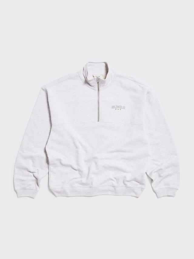 Holzweiler Mezzanine Half Zip Light Grey Mix