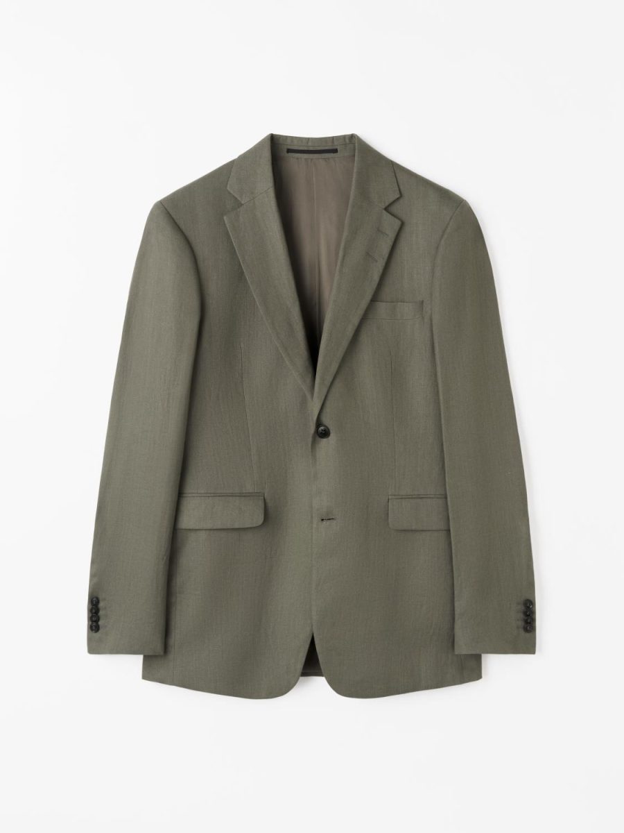 Tiger of Sweden Justin Linen Blazer Thyme